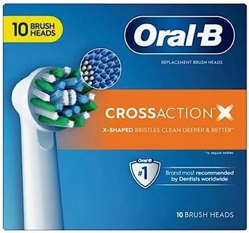 Oral-B Cross Action Electric Toothbrush Replacement Brush Heads, 10 ct.