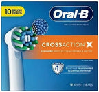 Oral-B Cross Action Electric Toothbrush Replacement Brush Heads, 10 ct.