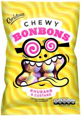 Bristows Chewy Rhubarb & Custard Bon Bons 150g