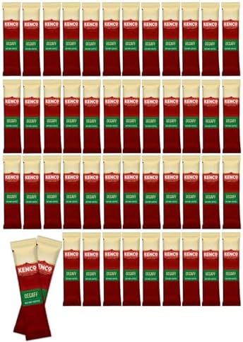 50x Kenco Decaf Instant Coffee Sachets, Each Stick 1.8g (SOLD LOOSE)