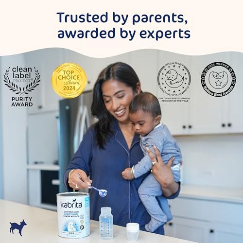 Kabrita Goat Milk-Based Infant Formula Powder with Iron, DHA, ARA & Prebiotics, for Infants 0–12 Months, Non-GMO, 28 oz