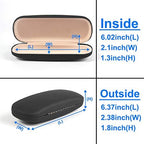 RayLove Unisex Hard Shell Eyeglasses Cases, Protective Case For Glasses