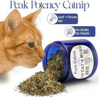 The Cat's MeWow 100% Pure Catnip – North American Grown – Strong Aroma for Play & Enrichment – Resealable Freshness Jar – Veteran-Owned Brand
