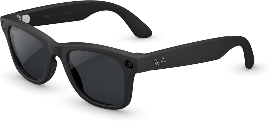 Ray-Ban Meta (Gen 2), Wayfarer Large, Matte Black | Smart AI Glasses for Men, Women — 2X Battery Life — 3K HD Resolution — 12 MP Ultra-Wide Camera, Audio, Video — Polarized Gradient Graphite Lenses
