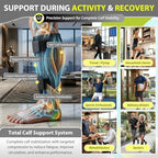 BLITZU Calf Brace for Torn Calf Muscle, Adjustable Neoprene Compression Sleeve for Women, Men, Runners. Support Wrap for Shin Splints, Strain, Tear, Lower Leg Tibia Injury, and Pain Relief. S-M