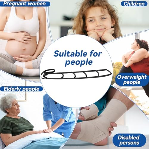 Bed Ladder Assist Pull Up Sit Up with 6 Handles, Adjustable Rope Bed Ladder Strap, Bed Rope Ladder Helper for Seniors, Pregnant, Handicap, Injury