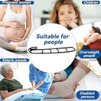 Bed Ladder Assist Pull Up Sit Up with 6 Handles, Adjustable Rope Bed Ladder Strap, Bed Rope Ladder Helper for Seniors, Pregnant, Handicap, Injury