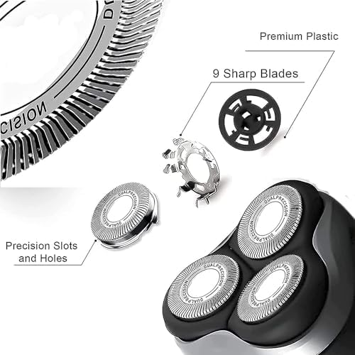 HQ8 Replacement Heads for Philips Norelco Aquatec Shavers,HQ8 Blades ComfortCut Blades Compatible with Philips Norelco Electric Razor PT720 Pt730 AT880 AT810 AT815 AT810 HQ8505 HQ6090 HQ8160 (3-Pack)