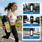 26oz Glass Protein Shaker Bottle with Non-Slip Sleeve, Borosilicate Glass Shaker Cup for Protein Shakes, Smoothies, Iced Coffee, Leak-Proof & BPA-Free Mixer Bottle for Gym, Workout, Sports