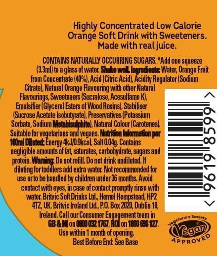 Robinsons Mini - No Added Sugar - Low Calorie - Orange, 6 Count