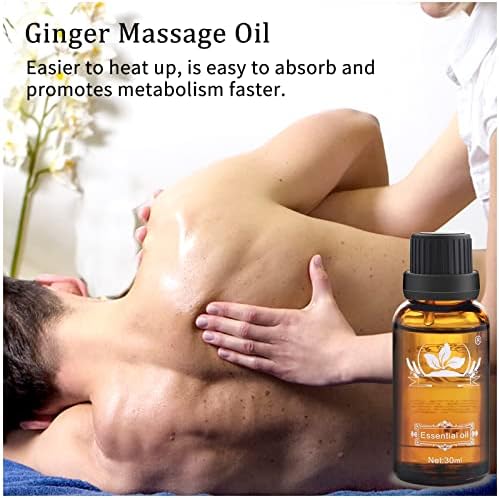 Ownest 3 Pack Ginger Massage Oil,100% Pure Natural Lymphatic Drainage Ginger Oil,SPA Massage Oils,Repelling Cold and Relaxing Active Oil-30ml