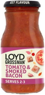 Loyd Grossman Tomato & Smoked Bacon Sauce 350g, Don't Forget About smoked bacon sauce bulk turkey snack packs jack links seasoning 5lb delicious meat & seafood