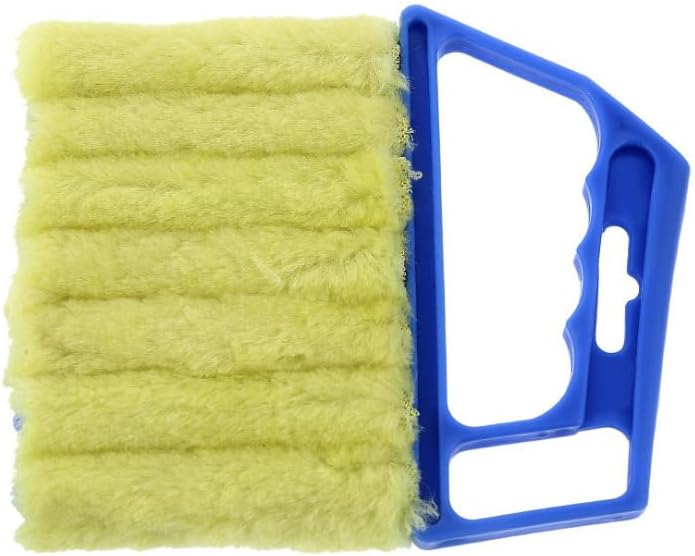 Blinds Cleaning Brush with Handle & Hook, Washable 7 Fingers Dusting Cleaner and Air Vent Cleaner- Compact 6.3" L × 5.3" W × 0.6" H
