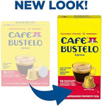 Café Bustelo Aluminum Espresso Capsules, Dark Roast Coffee, Nespresso Original Line Compatible, Intensity 11, 40 Count