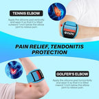 2026 Elbow Brace for Tendonitis and Tennis Elbow for Women Men, Breathable Tennis Elbow Strap with Compression Pad for Pain Relief, Adjustable Forearm Brace with Pressure Warning Design - 1Pack