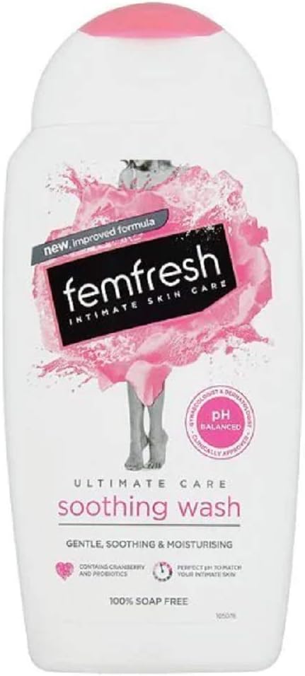 Femfresh 250ml Ultimate Care Soothing Wash,Ph Balanced by Femfresh