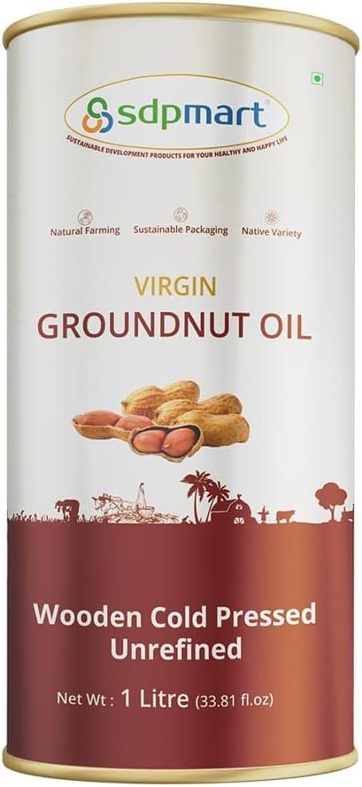 SDPMart Premium Virgin Groundnut Oil 1 Liter