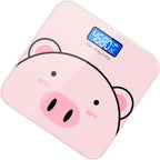 SHERCHPRY Digital Cartoon Body Weight Scale USB Rechargeable Electronic Accurate Bmi Fat Measurement for Home Bathroom Use
