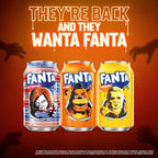 Fanta Fruit Punch Caffeine Free Soda Soft Drink, Chucky's Punch Halloween Edition, 12 fl. oz. cans, 12 pack