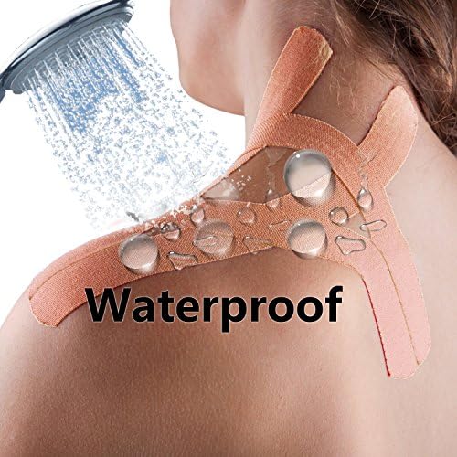 Kinesiology Recovery Therapeutic Tape, Waterproof Muscle Support for Athlete,Sports Injury Tape 1 inch x 16.4 ft / 2.5cm x 5m