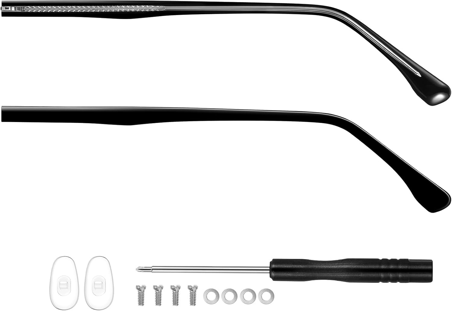 Healeved 2PCS Universal Glasses Arm Legs Metal Sunglasses Arms Eyeglass Replacement Arm Glasses Repair Replacement Temple