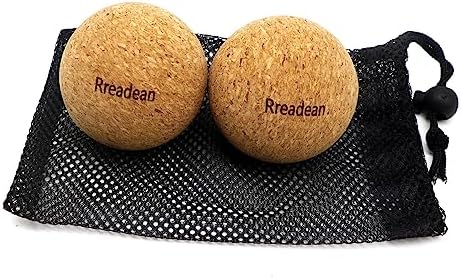 Cork Massage Balls for Fascia Release After Exercise, Yoga,Trigger Point Therapy, Relax Muscles, and Relieve Stress,Set of 2 Classic 2.4 Inch Cork Massage Balls