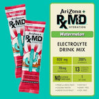 Arizona Rx MD Hydration Watermelon - Drink Mix - 920mg of Electrolytes - 0.45 oz Powder Sticks (Pack of 6)