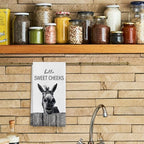 Donkey Decor Hand Towels, 16x24 Inch, Cotton, Casual, Donkey Color