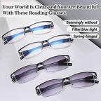 LUFF 4pairs Reading Glasses Lightweight Computer Eyeglasses