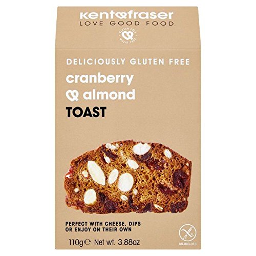 Kent & Fraser Gluten Free Cranberry & Almond Toast 110g
