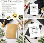 You Did It Proud Of You Card, Cute Graduation Congratulations Card, Funny Encouragement Card for Graduate Son Daughter Friend, Well Done Gift, Passed Exam New Job Card with Envelope