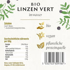 Biona Organic Lentils Vert 400g - Pack of 6