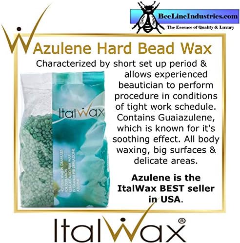 ItalWax Azulene - Hard Stripless Wax Beads 2.2 lbs. - 1 kg. Bag