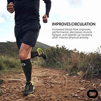 Crucial Compression Calf Sleeves for Men & Women (Pair) - Instant Shin Splint Support, Leg Cramps, Calf Pain Relief, Running, Circulation and Recovery Socks - Premium Compression Sleeve for Calves