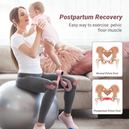 MERACH Thigh Trainer, Pelvic Floor Muscle Trainer, Inner Thigh Exercise Workout Equipment for Home Gym, Pelvic Floor Strengthening Women