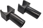 ComsenMed Wheelchair Seat Rail Guide,Fits 7/8 Inch Tubing,Steel Standard wheelschairs and Transport Chairs Common Parts,Replacement Parts seat Rail guide-19mm Diameter(1Pair,Black)