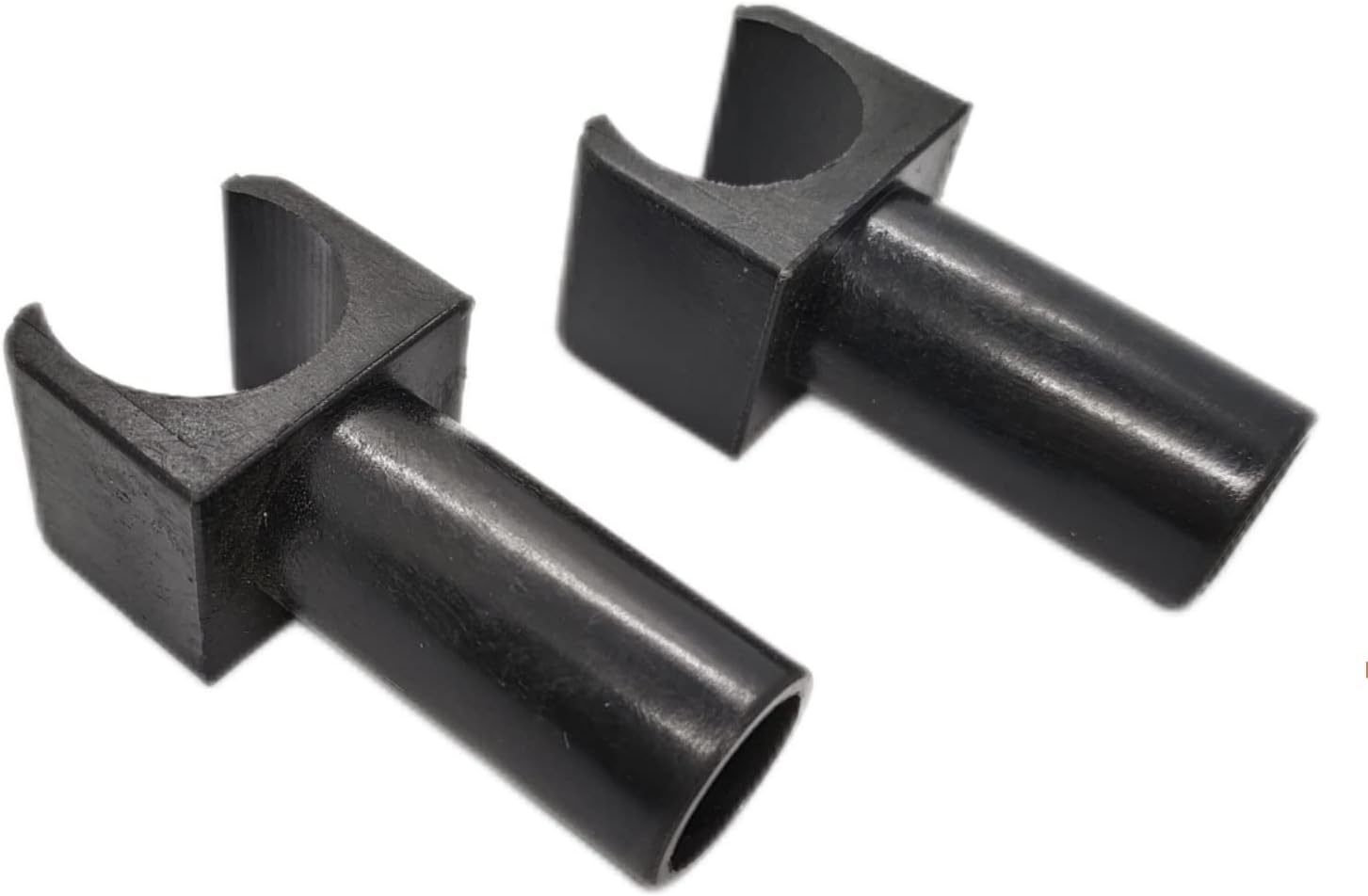 Aluminum Wheelchair Seat Rail Guide,Aluminum Standard wheelschairs and Transport Chairs Common Parts,Replacement Parts seat Rail guide-17.6mm Diameter(1Pair,Black)