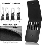 Eyebrow Tweezers Set 6 PCS, Professional Stainless Steel Eyebrow Tweezers Kit for Women/Men, Great Precision Tweezers Set for Eyebrow/Facial Hair Removal/Ingrown Hairs/Splinter/Tick Remover by MAYKI