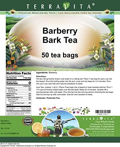 Barberry Bark Tea (50 tea bags, ZIN: 511137)
