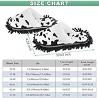 Microfiber Floor Mop Slippers House Dust Cleaning Tool Detachable Washable Shoes for Kitchen House Cleaning (Women 8.5-9/Men 11-11.5, Cow pattern)