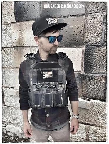 Redemption Crusader 2.0 Molle Quick Release Buckles Airsoft Vest With Adjustable Size Sides And Triple Pouch