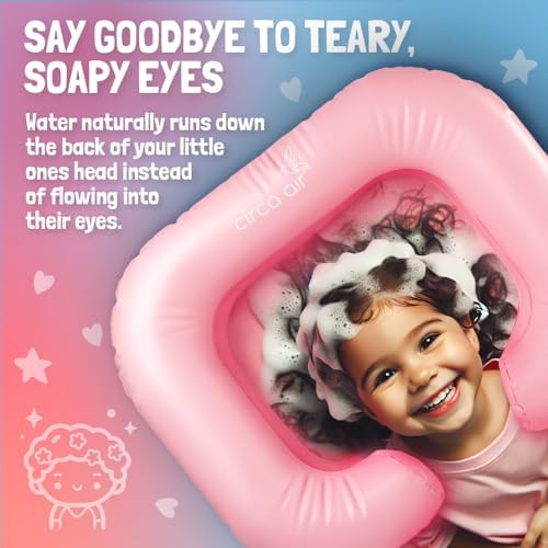 Circa Air Portable Shampoo Bowls For Home - Inflatable Hair Washing Station for Kids, Basin For Bedridden, Portable Sink for Washing Hair, Dread Locs Detox Tub, Blow Up Shampoo Basin