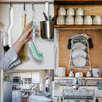 2Pcs Cleaning Brushes, Multi-Purpose Right Angle Brush Scrubbing Kitchen Coffeeroom Tearoom Deep Cleaning Edge Corner Crevices Grout Scrub Bottle Cup Jar Cans for Household Use.