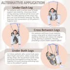 Patient Lift Divided Leg Sling with Head Support, Full Body Mesh Transfer Sling, 500 lb Safe Working Load, Compatible with Most Patient Lift Systems