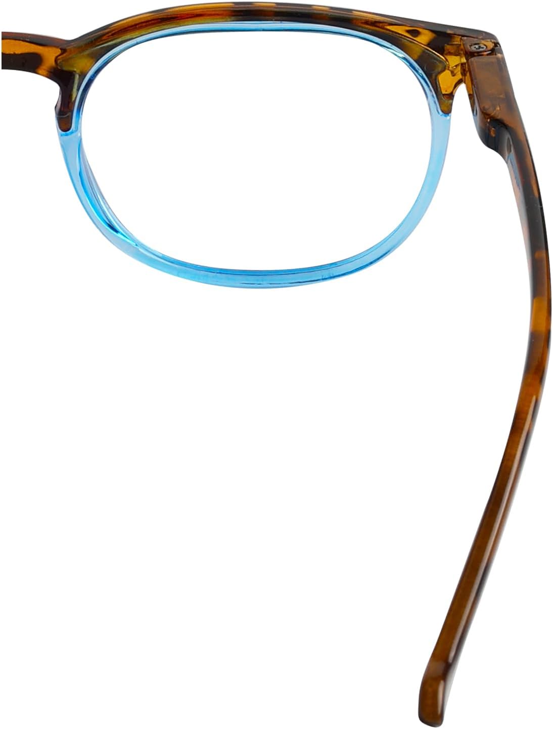 Eyekepper (Must Buy Both Eye) Tortoise/Blue-Right Eye +1.75 Reading Glasses Different Strength Each Eye Retro Readers