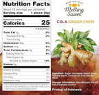 Melting Sweet Ginger Candy Chewy Ginger Chew (Cola, 1.8 Ounce, Pack of 1)