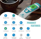 Amplim Hospital Medical Grade Non-Contact No-Touch Forehead Thermometer for Baby and Adults, Touchless Temporal Fever Thermometer, Fast and Accurate Digital Thermometer