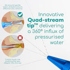 Medi Grade Ear Bulb Syringe 75ml (2.54 fl oz) – Quad Stream Ear Syringe for Ear Irrigation - Gentle Earwax Removal Tool – Bulb Syringe Ear Wax - with Travel Friendly Ear Cleaning Kit