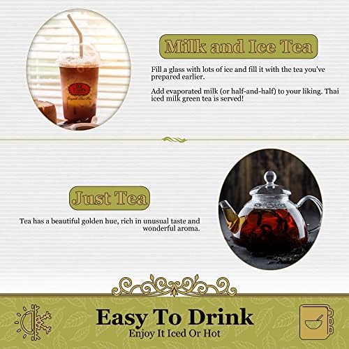 Number-One Brand Premium Thai Iced Tea Extra Gold, 400g (14 Ounce), Pack of 1
