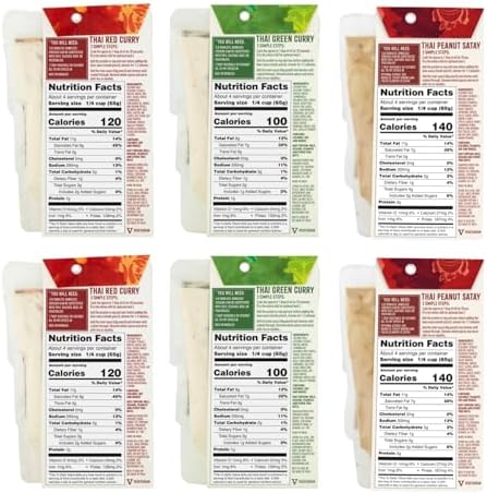 Spice Tailor 3 Simple Steps Restaurant Quality Meals in Minutes Kits Ready in 10 Minutes (6 Pack, Thai Curry Variety)